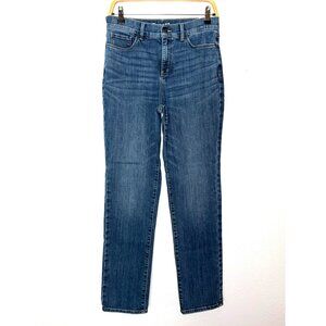 Eddie Bauer Slightly Curvy High-Rise Slim Straight Jeans Size 8